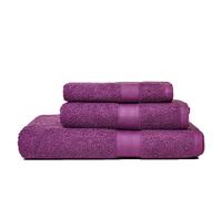 KIT 3 SERVIETTES INVITÉS + SERVIETTE VISAGE + SERVIETTE DE BAIN COULEUR FUCHSIA TEDDY