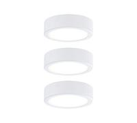 Paulmann 99989 kit éclairage de meubles LED Leaf rond incl. 3x3,5 watts éclairage de placard Blanc plastique 2700 K