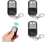 Kit 3 télécommandes universelles portail auto-bip sans fil 433 MHz bouton alphabétique compatible 4 boutons touches
