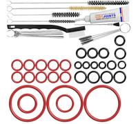 KIT 30 JOINTS ENTRETIEN INFUSEUR GROUPE BLOC THERMIQUE TUYAU PRESSION PISTON TUYAU TUBE MACHINE À CAFÉ REMPLACEMENT COMPATIBLE AVEC DELONGHI ECAM ETC…