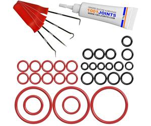 KIT 30 JOINTS ENTRETIEN INFUSEUR GROUPE BLOC THERMIQUE TUYAU PRESSION PISTON TUYAU TUBE MACHINE À CAFÉ REMPLACEMENT COMPATIBLE AVEC DELONGHI ECAM ETC…