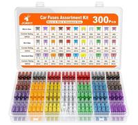 Kit 300 Fusibles Auto avec Extracteur - 160 Mini, 90 Standards, 50 Micro - Ampérages 2A-40A pour Voiture/Camping-car/Camion/Moto