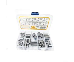 Kit 33 Écrous Insertion Acier Inoxydable 304 Kit 33 Écrous Insertion | Acier 304, conversion interne/externe, filetage M8x1.25 pour précis, anti-, installation facile