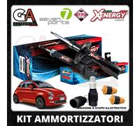 Kit 4 Amortisseurs Complets Tampons Fiat 500 0.9 1.2 1.3 1.4 Depuis 2007