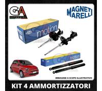 Kit 4 Amortisseurs Magneti Marelli Complet Pour Fiat 500 500 C 312 Depuis 2007