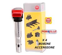 Kit 4 Bobines d’allumage NGK BOBINA ACCENSIONE U5014 48041