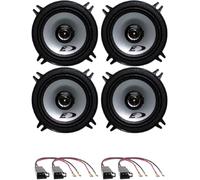 Kit 4 boîtiers Alpine SXE-1325S + SXE-1325S pour Megane III de 2009 à 2015 avec 4 connecteurs