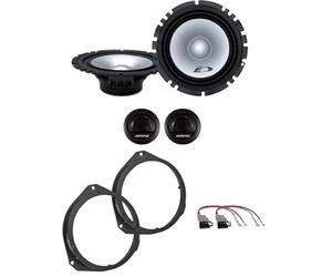 Kit 4 boîtiers Alpine SXE1750S pour Fiat 500 X/500 L + 2 Supports Avant + 2 connecteurs