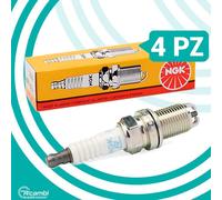 Kit 4 Bougies D'Allumage NGK BKR6EKC 2848 Pour Moteurs Fiat Lancia 1.8 16V Bravo