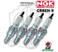 Kit 4 Bougies D'Allumage NGK CR8EH-9 Honda CB-1 1989 1990