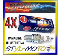 Kit 4 Bougies NGK IRIDIUM CR9EIX Pour Kawasaki ZZ R 600 2001