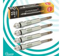 Kit 4 Bougies Ngk Y-503J 1009 D-Power 10 11,0V 5,0A M10 X 1,0 Peugeot Citroën