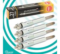 Kit 4 Bougies Ngk Y-524J 4520 D-Power 27 10V Pour Ford Focus Transit 1.8 Tdci
