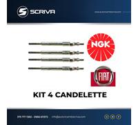 Kit 4 Bougies Ngk Y9001As Fiat 500 L Doblo Fiorino Panda Punto Mito 1.3 Mjt