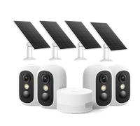 Kit 4 Caméras eufy C35 + HomeBase Mini & panneau solaire