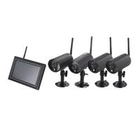 Chacon Kit de 4 caméras sans fil avec écran tactile 1080p