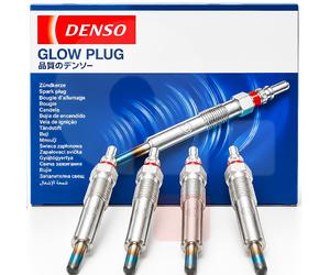Kit 4 Candelettes Denso Diesel Mazda, Candelettes Métallic, 11V, DG-114