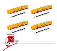 KIT 4 Candelettes NGK Y9001AS 97719 D-POWER 72 Fiat 500 L Doblo Panda Punto 1.3