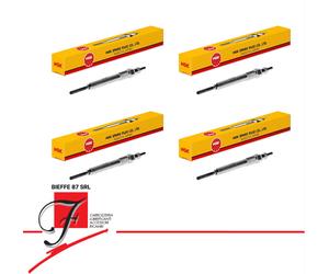 KIT 4 Candelettes NGK Y9001AS 97719 D-POWER 72 Fiat 500 L Doblo Panda Punto 1.3