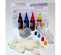 Kit 4 Cartouches Rechargeables + 400 ml encre auto reset originales Inkjet Cartouche 16 x l T16 1631 - 1632 - 1633 - 1634 + 400 ml encre + tanichette Recharge pour Epson WF2010 WF2510 WF2520, WF2010 W, WF2510WF, WF2520NF WF2530WF, WF2540WF, WF2630, wf2630wf, wf2650, WF2650WF, WF2660, wf2660wf expédition de Italie gratuite avec Corriere exprimé assuré traçable Kit de haute qualité AAA + + +