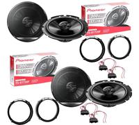 Kit 4 Casse Pioneer 6,5" Coaxiales 2 Voies Avant + Arrière Scirocco 4Ω 40W