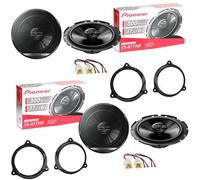 Kit 4 Casse Pioneer 6,5" Coaxiales Avant Arrière pour Dacia Sandero III