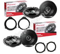 Kit 4 Enceintes Pioneer Avant Arrière Pour Audi A4 (8E) Double Cone