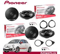 Kit 4 Enceintes Pioneer Avant Et Arrière Pour Fiat 500 Abarth 595