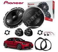Kit 4 Enceintes Pioneer TS-G170C Antérieures Pour Alfa Romeo Giulia