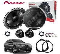 Kit 4 Enceintes Pioneer TS-G170C Avant Pour Alfa Romeo Stelvio