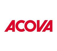 Kit 4 fixations murales réglables, blanc RAL 916, Acova Folio Glass blanc TFGW - ACOVA 950251