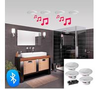 Kit 4 Haut-parleurs 160W étanches E-AUDIO avec BLUETOOTH E-AUDIO B403BL