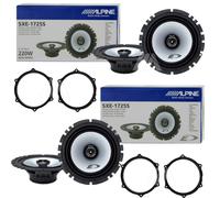 Kit 4 Haut-Parleurs Alpine Antérieurs Postérieurs Pour Seat Ibiza 6J Depuis 2008
