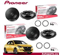Kit 4 Haut-Parleurs Pioneer Avant Et Arrière Pour Peugeot 208 Depuis 2012