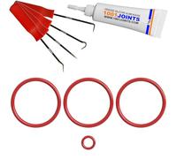 KIT 4 JOINTS ENTRETIEN PERCOLATEUR GROUPE D'INFUSION UNITÉ DE BRASSAGE MACHINE A CAFÉ REMPLACEMENT COMPATIBLE AVEC TCHIBO ESPERTO GRUNDIG KVA 4830 BEKO CEG 5301 SEVERIN KV 8090 SMEG ETC… (CROCHET)