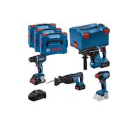Kit d'outils 18 V GSR+GDX+GBH+GSA 14,0 Ah + 25,5 Ah - B 615990N37