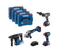 Bosch Bleu 4 ToolKit 18V - 4 machines + 1 x ProCore 18V 4.0Ah + 2 x ProCore 18V 5.5Ah Comboset en L-Boxx 0615990N32