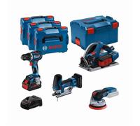 KIT 4 Outils GSR/GKT/GST/GEX - BOSCH - avec batterie ProCore 18V 4.0Ah + 2 batteries ProCore 5.5Ah - 0615990N36