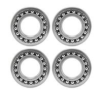 Kit 4 Roulements à Billes 1208, Métal Double Rangée Auto - Alignant, Haute Vitesse, Faible Bruit - Haute Durabilité, Résistance à l’Usure, Usage Industriel et Domestique (1208)