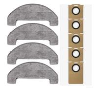 Kit 4 Serpillères 5 Sacs pour Robot pour uninell UR3 Kit 4 Serpillères | Tissu non-tissé épaissi, résistance à l'usure, pour capture humide et sec, durabilité accrue