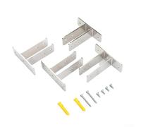 Kit 4 Supports Urinoir pour robuste Fixation Murale Kit 4 Supports | Acier pour robuste, imperméable, pour idéal humidité élevée, montage mural simple, lot de 4 pièces