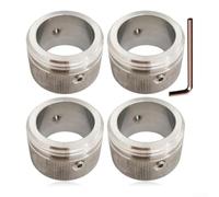 Kit 4 Têtes Thermostatiques Acier Inoxydable Anti-Rouille | Conversion RA pour vers M30x1.5, acier inoxydable pour robuste, compatibilitÃ© universelle, installation rapide, lot
