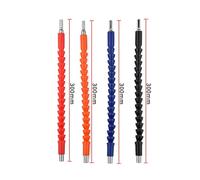 Kit 4, trémie flexible électrique 360° cardan avec rallonge 300mm, noir, orange, rouge, bleu