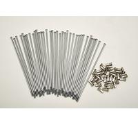Kit 40 rayons et Nipples diamètre 3,0 mm longueur 200 mm droites