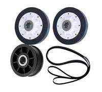 Kit 40111201 37001042 Y54414, Compatible For SpeedQueen, Compatible For Whirlpool, PS11757553, Rouleau Et Courroie De Tambour De Sèche-linge