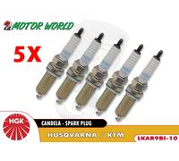 Kit 5 Bougies Laser Iridium NGK LKAR9BI-10 Pour Husqvarna Vitpilen 701 ABS 2018