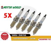 Kit 5 Bougies Laser Iridium NGK LKAR9BI-10 Pour KTM Super Adventure 1290 T ABS