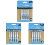 Kit 5 Brossettes Interdentaires 0,6mm - Nettoie les Espaces Interdentaires en Douceur - Nettoyage Dentaire Efficace - Accessoire Nettoyant Plaque Dentaire, Hygiène Bucco-Dentaire Feel Natural