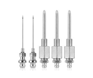 Kit 5 Buses à Aiguilles Pistolet Graisse, 3 Distributeurs D'Aiguilles pour Pistolet à Graisse et 2 Aiguilles D'Injecteur, Outil Montage D'Adaptateur