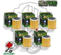 Kit 5 Filtres D'Huile Original HIFLO HF142 Yamaha YFM 350 Warrior 1989 - 2004